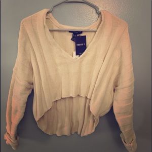 ✨F21 cropped sweater